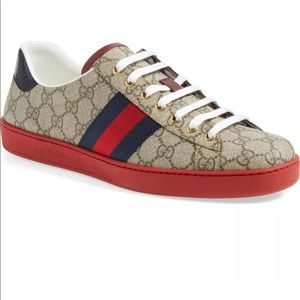 💥Men's GUCCI New Ace Webbed Low Top Sneaker  💥